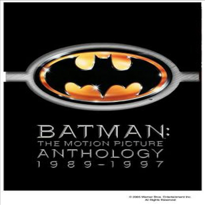 Batman: The Motion Picture Anthology 1989-1997 - Batman / Batman Returns / Batman Forever / Batman &amp; Robin (배트맨 1-4)(지역코드1)(한글무자막)(DVD)