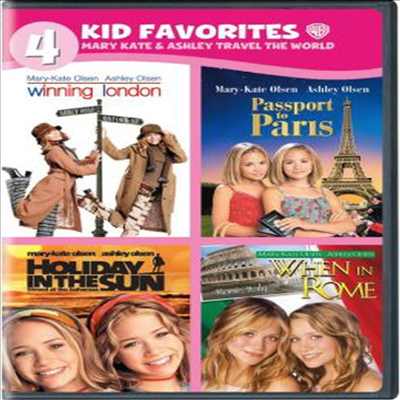 4 Kid Favorites: Mary-Kate & Ashley Travel World (4 키드 페이버릿 : 메리-케이트 앤 애슐리)(지역코드1)(한글무자막)(DVD)