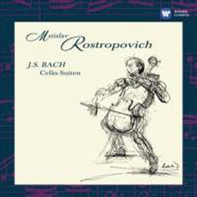 바흐: 첼로 모음곡 전곡 1번 - 6번 (Bach: Cello Suites Nos.1 - 6 BWV1007-1012) (2CD) - Mstislav Rostropovich