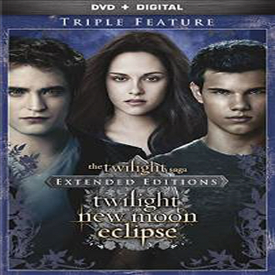 The Twilight Saga: Twilight / New Moon / Eclipse (트와일라잇 / 뉴 문 / 이클립스)(지역코드1)(한글무자막)(DVD)