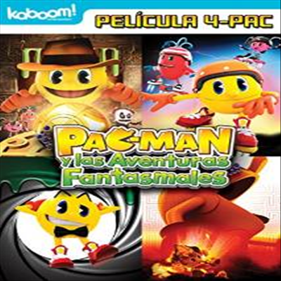 Pac-Man Y Las Aventuras Fantasmagoricas: Pelicula 4-PAC (팩맨 와이 라스 아벤트라스 환타스마고리카스: 펠리쿨라 포팩)(지역코드1)(한글무자막)(DVD)