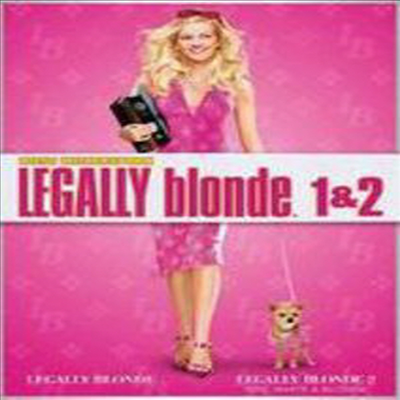 Legally Blonde 1 &amp; 2 (금발이 너무해 1 &amp; 2)(지역코드1)(한글무자막)(DVD)