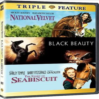 National Velvet / Black Beauty / The Story of Seabiscuit (녹원의 천사 / 블랙 뷰티 / 씨비스킷 이야기)(지역코드1)(한글무자막)(DVD)