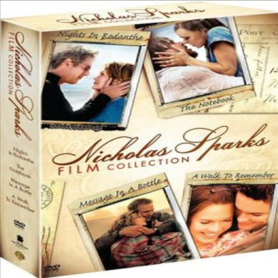 Nicholas Sparks Film Collection : Nights in Rodanthe / The Notebook / Message in a Bottle / A Walk to Remember (니콜라스 스파크스 필름 컬렉션)(지역코드1)(한글무자막)(DVD)