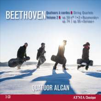 베토벤: 현악 사중주 3집 7번 - 11번 (Beethoven: String Quartets Vol.3 Nos.7 - 11) (3CD) - Quatuor Alcan