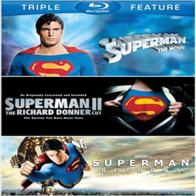 Superman: The Movie / Superman II: The Richard Donner Cut / Superman Returns (슈퍼맨 1. 2 .리턴즈) (한글무자막)(Blu-ray)