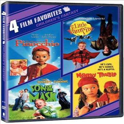 The Adventures of Pinocchio / The Little Vampire / Monkey Trouble / Son of the Mask (피노키오의 모험 / 리틀 뱀파이어 / 다저스 몽키 / 마스크 2 - 마스크의 아들)(지역코드1)(한글무자막)(DVD)