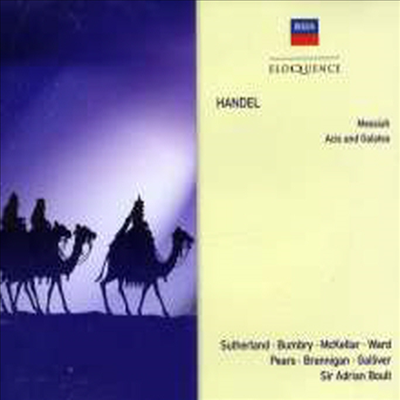헨델: 메시아, 아시스와 갈라테아 (Handel: Messiah, Acis &amp; Galatea) (3CD) - Joan Sutherland