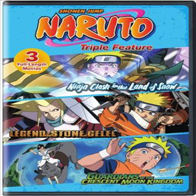 Naruto Movies Triple Feature (나루토 무비 트리플 피쳐)(지역코드1)(한글무자막)(DVD)