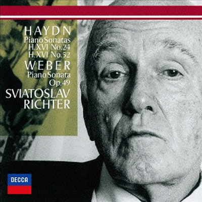 하이든: 피아노 소나타 24번, 52번 & 베버: 피아노 소나타 3번 (Haydn: Piano Sonatas Nos.24, 52 & Weber: Piano Sonata No.3) (일본반)(CD) - Sviatoslav Richter