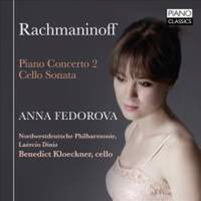 라흐마니노프: 피아노 협주곡 2번 & 첼로 소나타 (Rachmaninov: Piano Concerto No.2 & Cello Sonata)(CD) - Anna Fedorova
