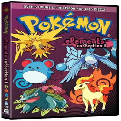 Pokemon Elements: Collection 1 (포켓몬 엘리먼트 컬렉션 1)(지역코드1)(한글무자막)(DVD)