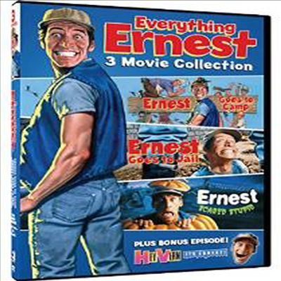 Everything Ernest - 3 Movie Collection: Ernest Goes to Camp / Ernest Goes To Jail / Ernest Scared Stupid + Bonus Episode Of Hey Vern, It&#39;s Ernest (에브리띵 어니스트 - 3 무비 컬렉션)(지역코드1)(한글무