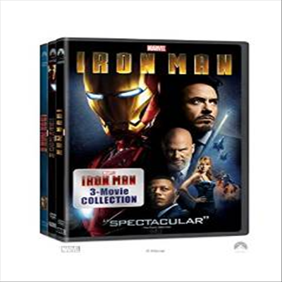 Iron Man: 3-Movie Collection (아이언맨: 3-무비 컬렉션)(지역코드1)(한글무자막)(DVD)