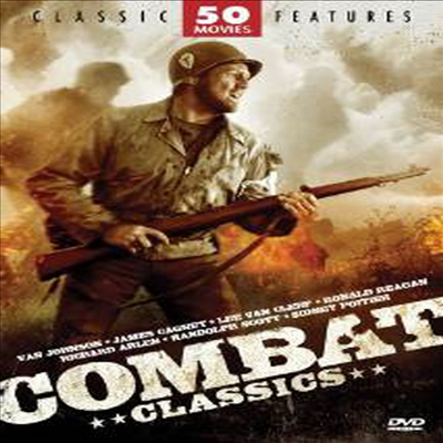 Combat Classics - 50 Movie Pack: The Big Lift - British Intelligence - Go for Broke! - Gung Ho! - One of Our Aircraft is Missing - Three Came Home + 44 more!(한글무자막)(DVD)