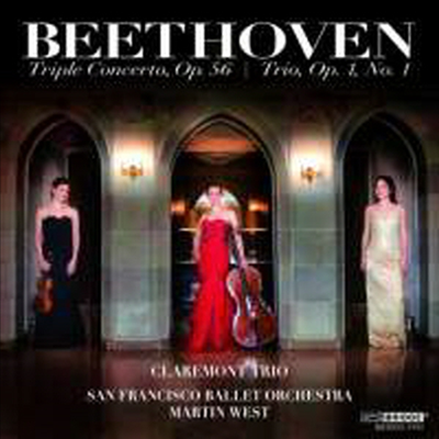 베토벤: 삼중 협주곡 &amp; 피아노 삼중주 1번 (Beethoven: Triple Concerto &amp; Piano Trio No.1)(CD) - Claremont Trio