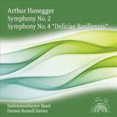 오네게르: 교향곡 2번 &amp; 4번 (Honegger: Symphonies Nos.2 &amp; 4)(CD) - Dennis Russell Davies