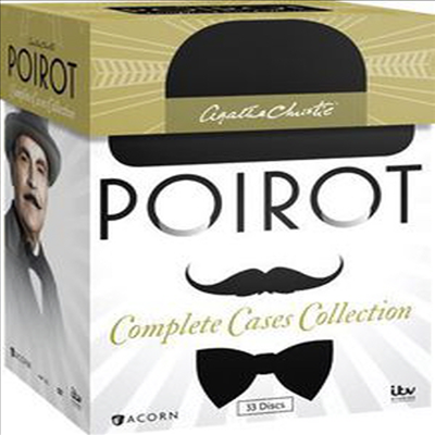Agatha Christie&#39;s Poirot: Complete Cases Collection (아가사 크리스티스 푸아로: 컴플리트 케이스 컬렉션)(지역코드1)(한글무자막)(DVD)