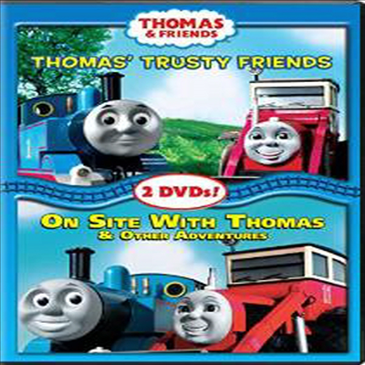 Thomas & Friends: Thomas Trusty Friends / On Site With Thomas & Other Adventures- Double Feature (토마스 트러스티 프렌즈 / 온 사이트 위드 토마스 앤 어더 어드벤쳐즈)(지역코드1)(한글무자막)(DVD)