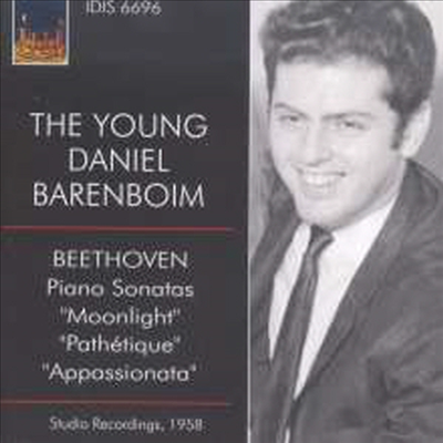 베토벤: 피아노 소나타 14 '월광', 8 '비창', 23번 '열정' (Young Daniel Barenboim Plays Piano Sonatas)(CD) - Daniel Barenboim