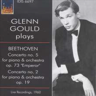 베토벤: 피아노 협주곡 2, 5번 '황제' (Glenn Gould Plays Beethoven Concertos Nos.2 & 5 'Emperor')(CD) - Glenn Gould