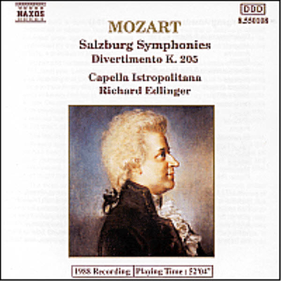 모차르트 : 디베르티멘토 '세 개의 잘츠부르크 교향곡' (Mozart : Divertimentos K.136-138 '3 Salzburg Symphonies')(CD) - Richard Edlinger