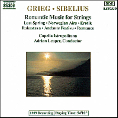 그리그, 시벨리우스 : 현을 위한 낭만적 작품집 (Grieg, Sibelius : Romantic Music For Strings)(CD) - Adrian Leaper