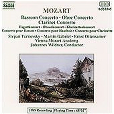 모차르트: 바순 협주곡, 오보에 협주곡, 클라리넷 협주곡 (Mozart: Bassoon Concerto K.191, Oboe Concerto K.314, Clarinet Concerto K.622)(CD) - Johannes Wildner