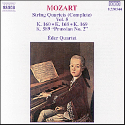 모차르트 : 현악 사중주 7-9번, 22번 &#39;프러시안 2번&#39; (Mozart : Complete String Quartet Vol.5 - Nos.7-9, No.22 &#39;Prussian No.2&#39;)(CD) - Eder Quartet