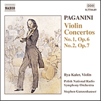 파가니니 : 바이올린 협주곡 1, 2번 (Paganini : Violin Concerto No.1 Op.6, No.2 Op.7)(CD) - Ilya Kaler