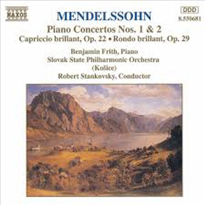 멘델스존 : 피아노 협주곡 1, 2번 (Mendelssohn : Piano Concerto No.1 Op.25, No.2 Op.40)(CD) - Benjamin Frith