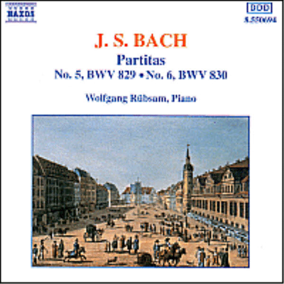 바흐 : 파르티타 5, 6번 (Bach : Partita No.5 & 6 BWV829-830)(CD) - Wolfgang Ruebsam