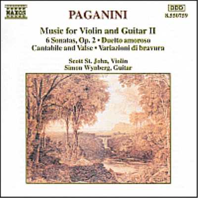 파가니니 : 바이올린과 기타를 위한 작품 2집 (Paganini : Music for Violin and Guitar, Vol. II)(CD) - Scott St. John