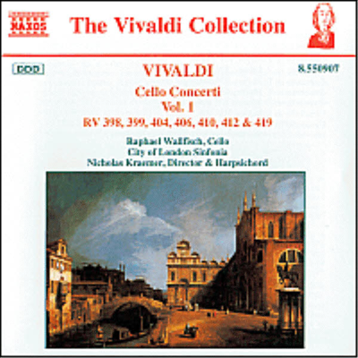 비발디 : 첼로 협주곡 1집 (Vivaldi : Cello Concertos, Vol.1)(CD) - Raphael Wallfisch