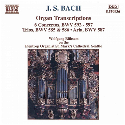 바흐 : 오르간 편곡집 (Bach : Organ Transcriptions)(CD) - Wolfgang Ruebsam