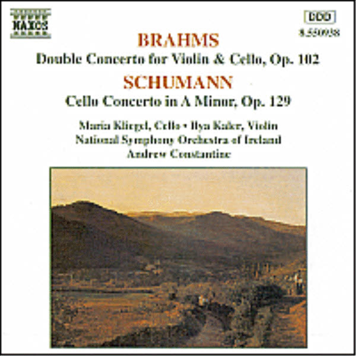 브람스 : 이중 협주곡, 슈만 : 첼로 협주곡 (Brahms : Double Concerto For Violin &amp; Cello Op.102, Schumann : Cello Concerto Op.129)(CD) - Maria Kliegel