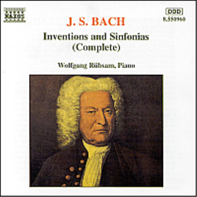 바흐 : 인벤션과 신포니아 전곡 (Bach : Complete Inventions & Sinfonias BWV772-801)(CD) - Wolfgang Ruebsam