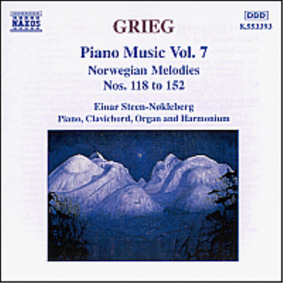 그리그 : 피아노 음악 7집 (Grieg : Piano Music Vol.7 (Norwegian Melodies Nos. 118 - 152)(CD) - Einar Steen-Nokleberg