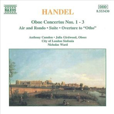 헨델 : 오보에 협주곡 1-3번, 모음곡, 서곡 (Handel : Oboe Concerto Nos.1 -3, Suite, Overture)(CD) - Anthony Camden