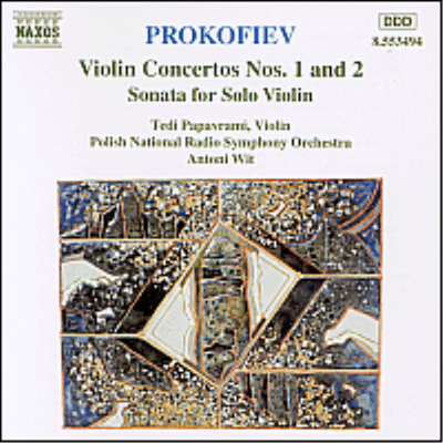 프로코피에프 : 바이올린 협주곡 1, 2번, 독주 바이올린 소나타 (Prokofiev : Violin Concerto No.1 & 2, Solo Violin Sonata Op.115)(CD) - Tedi Papavrami