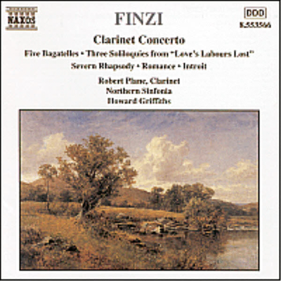 핀치 : 클라리넷 협주곡, 다섯 개의 바가텔 (Finzi : Clarinet Concerto Op.31, Five Bagatelles Op.23a)(CD) - Robert Plane