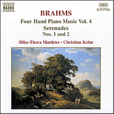 브람스 : 네 손의 피아노를 위한 편곡 4집 - 세레나데 1, 2번 (Brahms : Four Hand Piano Music, Vol. 4 - Serenades Nos.1, 2)(CD) - Christian Kohn