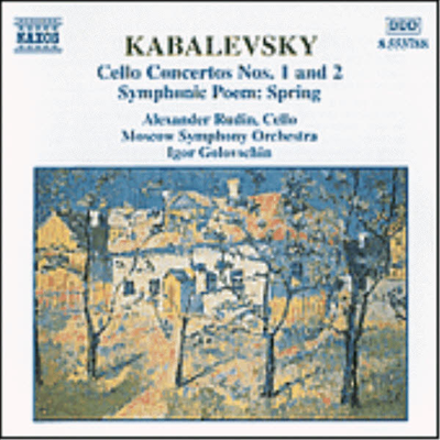 카발레프스키 : 첼로 협주곡 1, 2번, 교향시 &#39;봄&#39; (Kabalevsky : Cello Concerto No.1 Op.49, No.2 Op.77, Symphonic Poem &#39;Spring&#39; Op.65)(CD) - Alexander Rudin