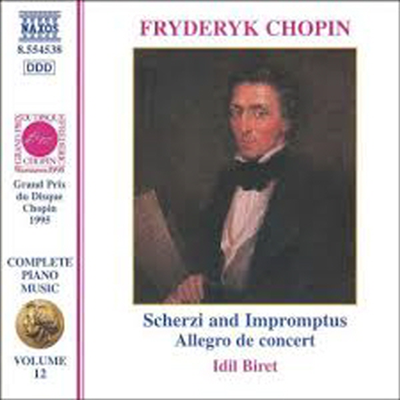 쇼팽 : 피아노 음악 12집 (스케르쪼, 즉흥곡) (Chopin : Piano Music, Vol.12 (4 Scherzos, 4 Impromptus)(CD) - Idil Biret