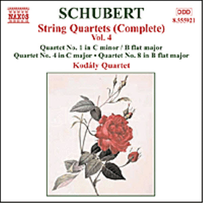 슈베르트 : 현악 사중주 1, 4, 8번 (Schubert : String Quartet, Vol. 4 - No.1 D.18, No.4 D.46, No.8 D.112)(CD) - Kodaly Quartet