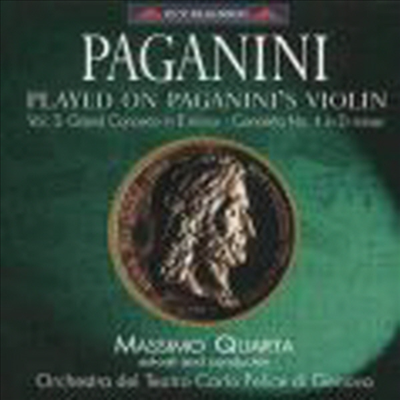 파가니니 : 바이올린 협주곡 4번, 대협주곡 (Paganini : Concerto No.4, Grand Concerto)(CD) - Massimo Quarta