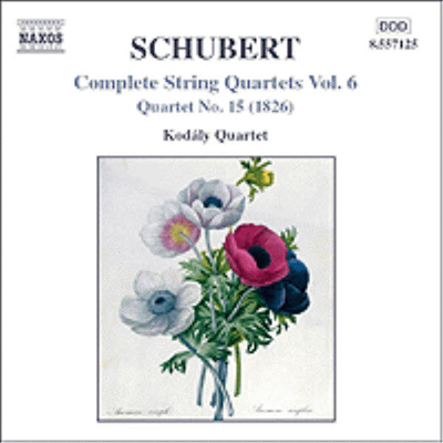 슈베르트 : 현악 4중주 15번, 다섯 개의 독일 무곡 (Schubert : String Quartet, Vol.6 - No.15 D.887, 5 German Dances and 7 Trios with Coda D.90)(CD) - Kodaly Quartet