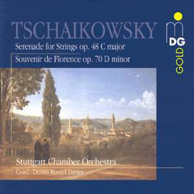차이코프스키 : 현을 위한 세레나데 작품 48, 플로렌스의 추억 작품 70 (Tchaikovsky : Serenade For Strings Op.48, Souvenir De Florence, Op.70)(CD) - Dennis Russell Davies