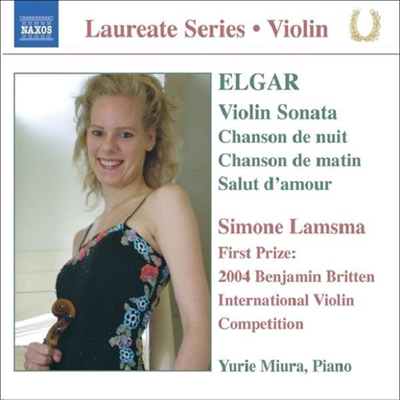 엘가 : 바이올린 소나타, 밤의 노래, 아침의 노래, 사랑의 인사 (Elgar : Violin Sonata, Chanson de Nuit, Chanson de Matin, Salut d`Amour)(CD) - Simone Lamsma
