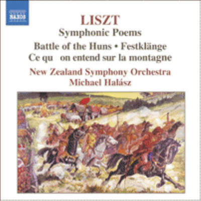 리스트 : 축제의 소리, 훈족의 전쟁 (Liszt : Symphonic Poems, Vol.3 - Festklange, Battle of The Huns)(CD) - Michael Halasz